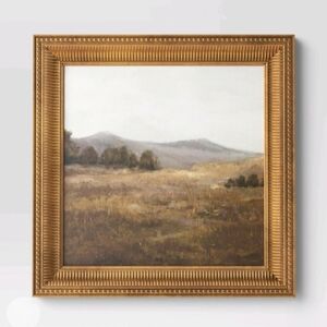 Threshold 12" x 12" Prairie Land Framed Canvas Board